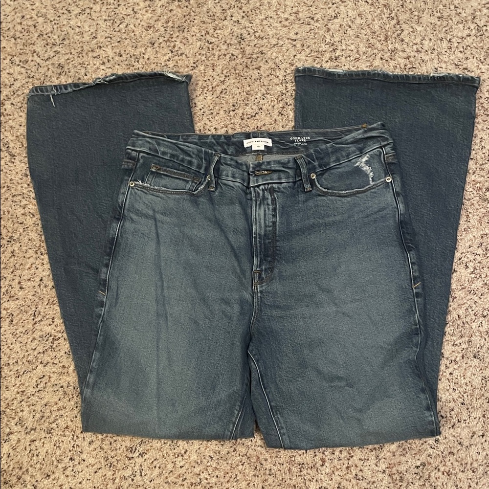 Good American Good Legs Flare Jeans 15
